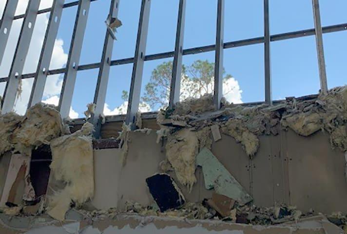 Hurricane Laura damage in Louisiana