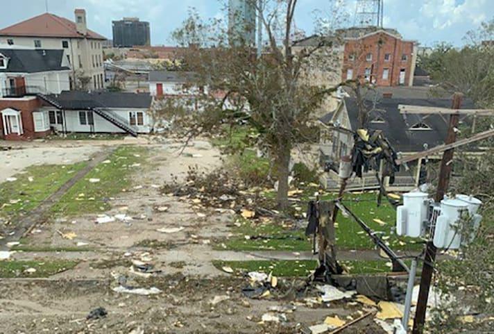 Lake Charles, Louisiana, courthouse damage