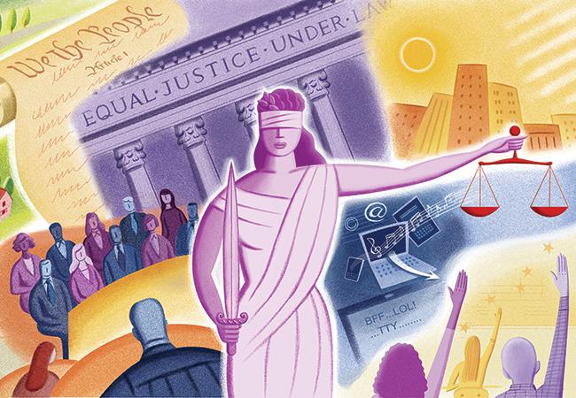 An Image of Lady Justice.